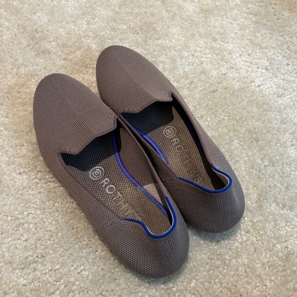 Rothy's Taupe Slip-On Loafers